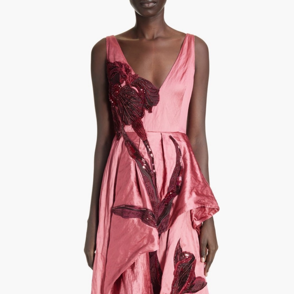 Erdem
Beaded Floral Metallic
Asymmetric Dress